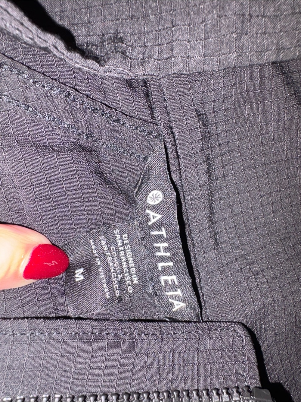Athleta Black Half-Zip Utility Pullover Jacket - Picture 5 of 8